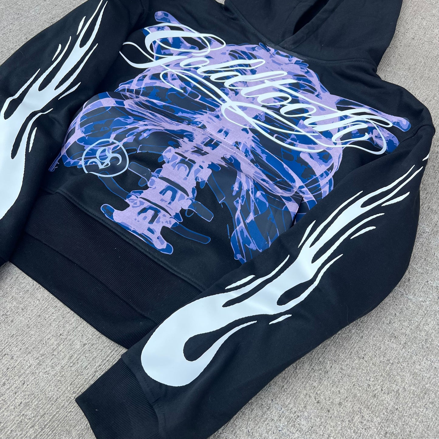 Hoodie Boxy Fit GT Skeleton Pink