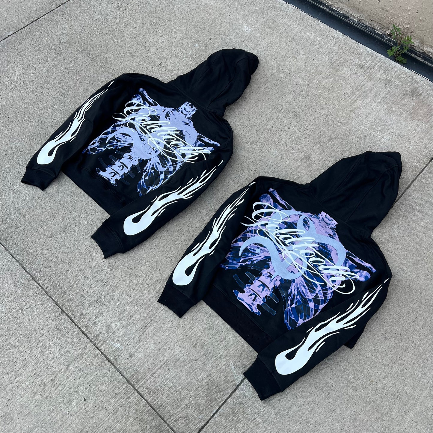 Hoodie Boxy Fit GT Skeleton Pink