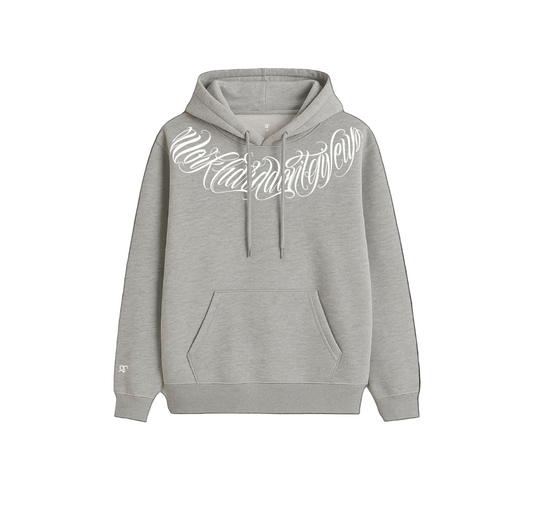Hoodie GT Lettering Plomo