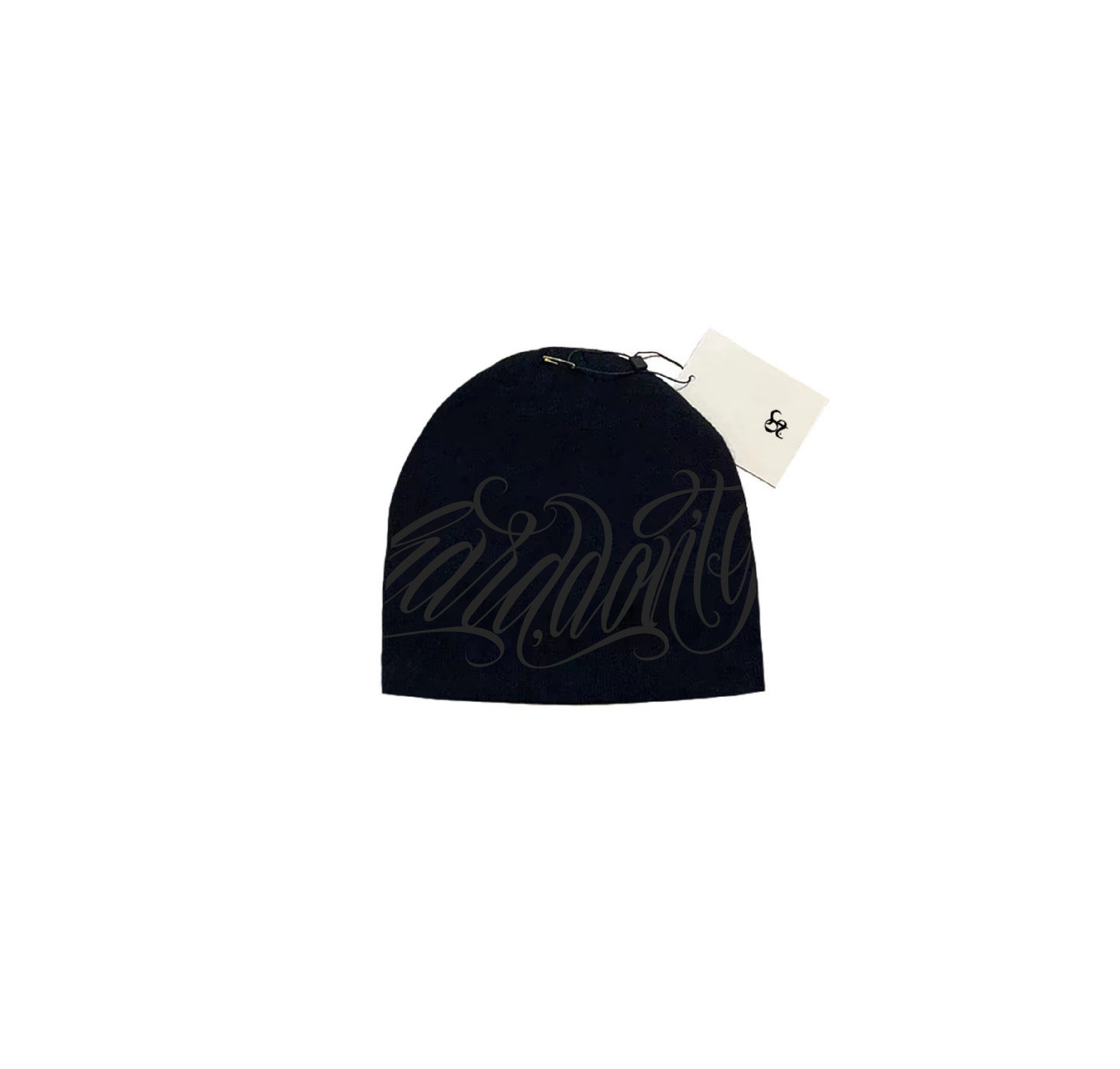 Skull Cap GT Lettering Negro y Negro