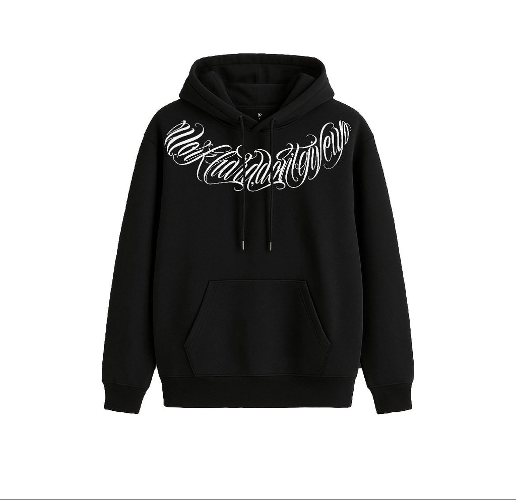 Hoodie GT Lettering Negro