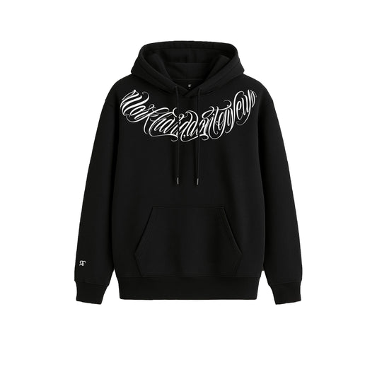 Hoodie GT Lettering Negro