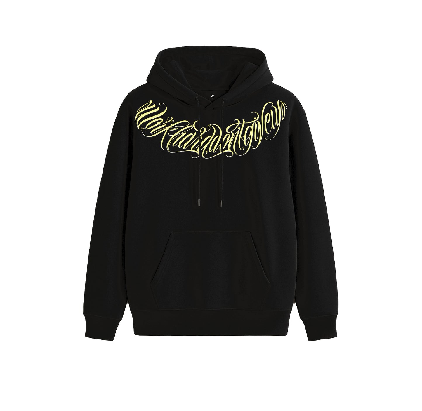 Hoodie GT Lettering Negro y Dorado