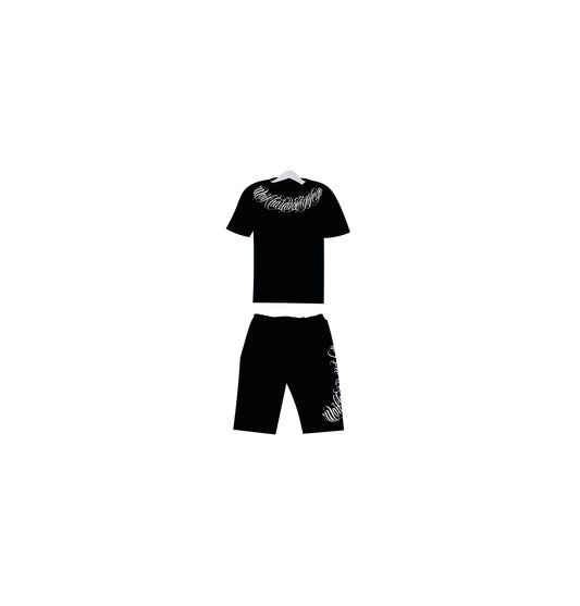 Conjunto Verano GT Black Negro y Blanco