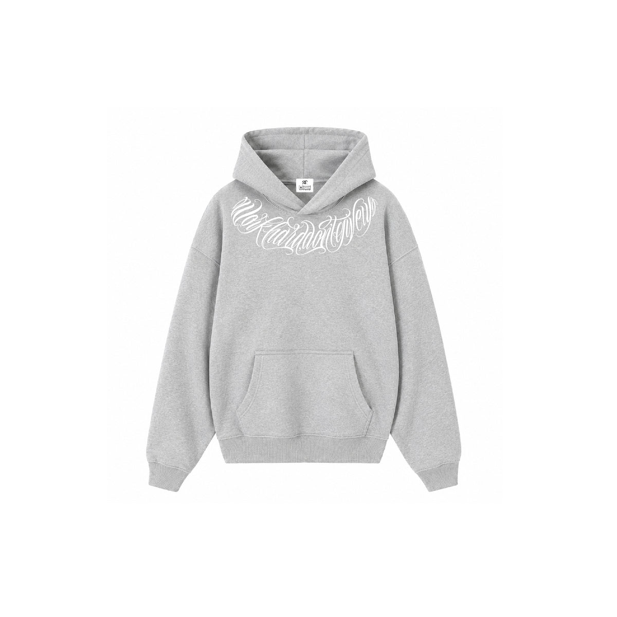 Hoodie GT Lettering Plomo
