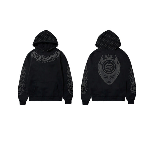 Hoodie GT x SOLDI Negro y Negro