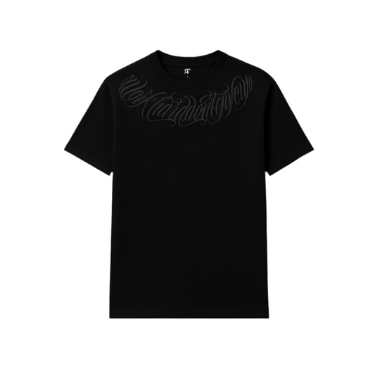 T-shirt GT lettering negro y negro
