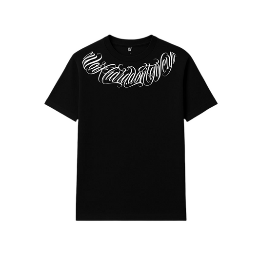 T-shirt GT lettering negro y blanco