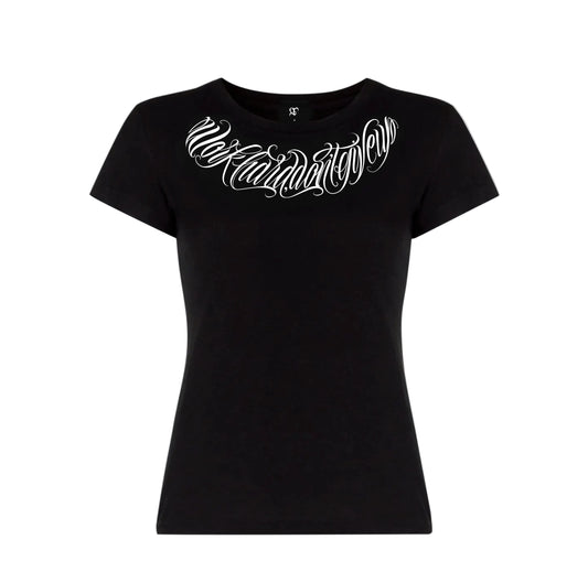 Baby Tee GT lettering Negro y Blanco