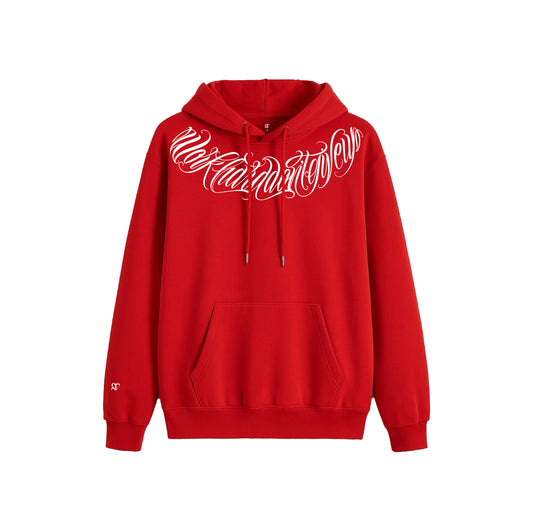 Hoodie GT Lettering Rojo