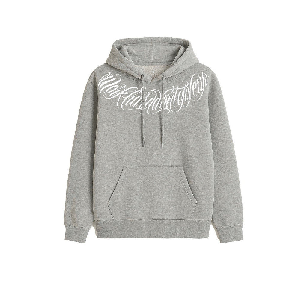 Hoodie GT Lettering Plomo