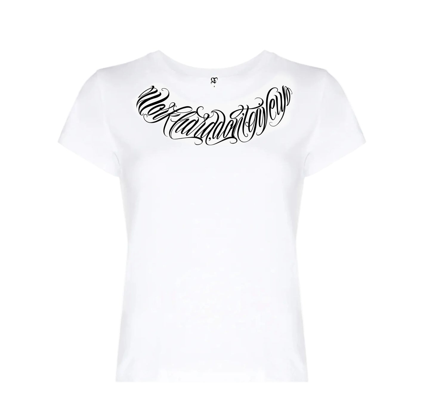 Baby Tee GT lettering Blanco y Negro