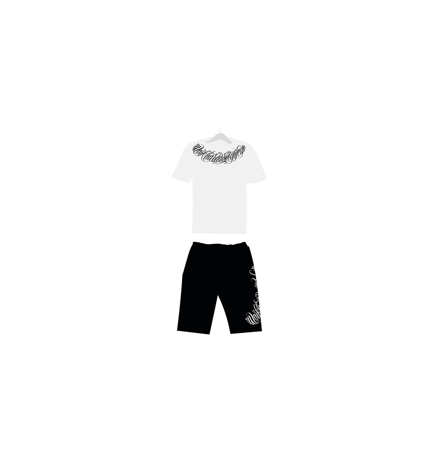 Conjunto Verano GT Black Blanco y Negro