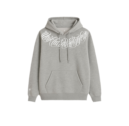 Hoodie GT Lettering Plomo