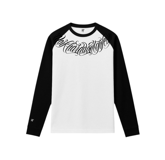 T-shirt GT Chrome lettering Manga larga