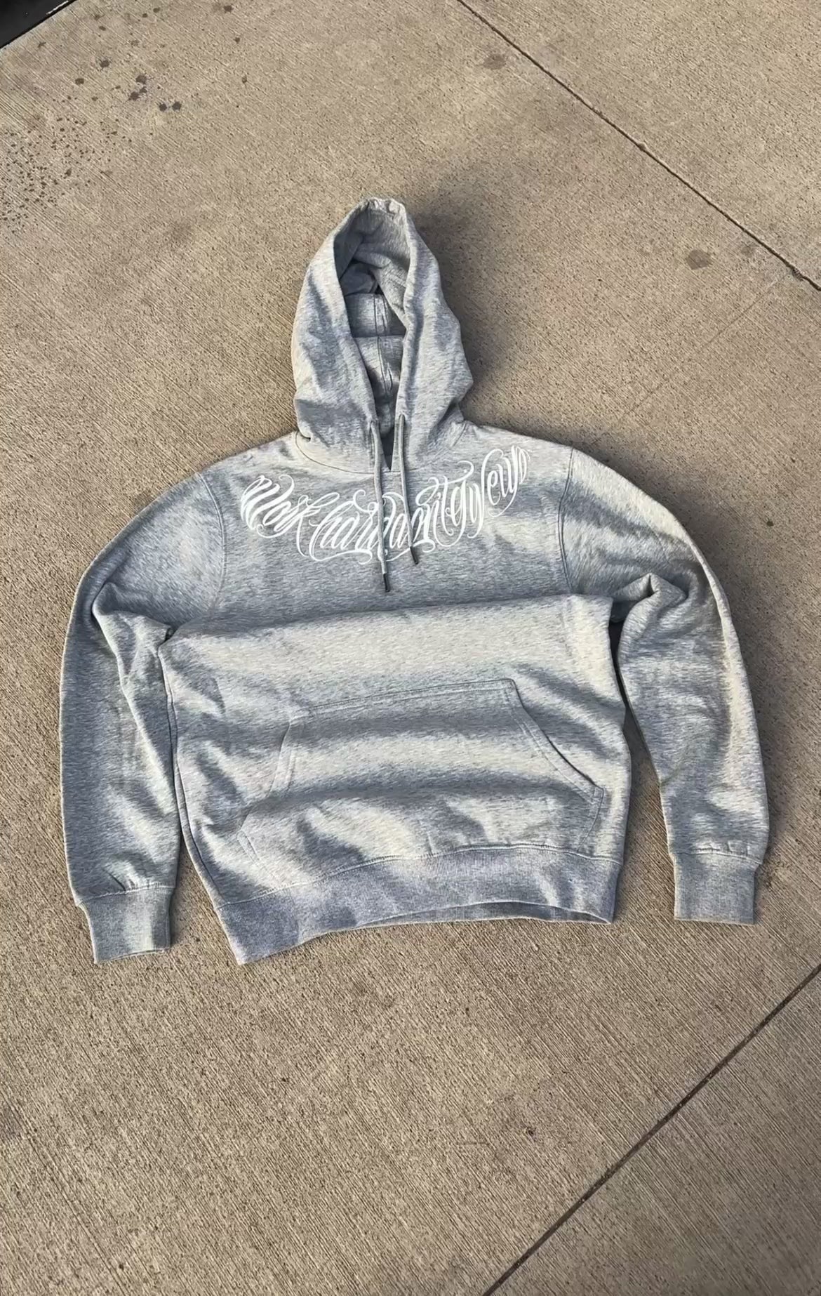 Hoodie GT Lettering Plomo